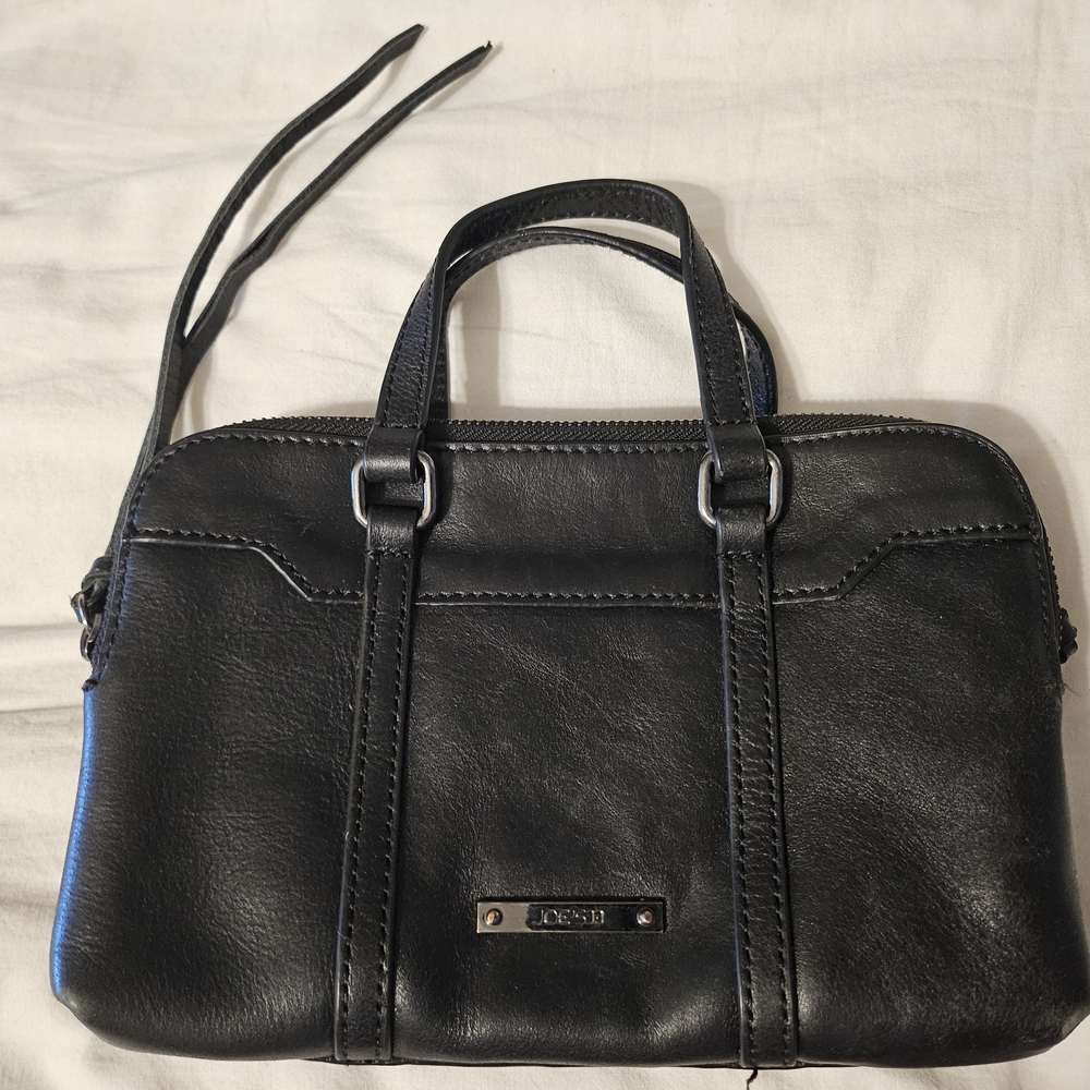 Joe's Jeans Black Crossbody Bag with Structured Design